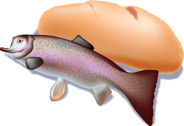 Meal of Bread and Fish